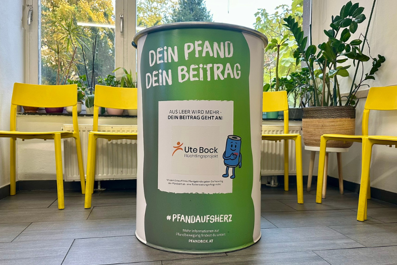 Pfandbox.at für Verein Ute Bock