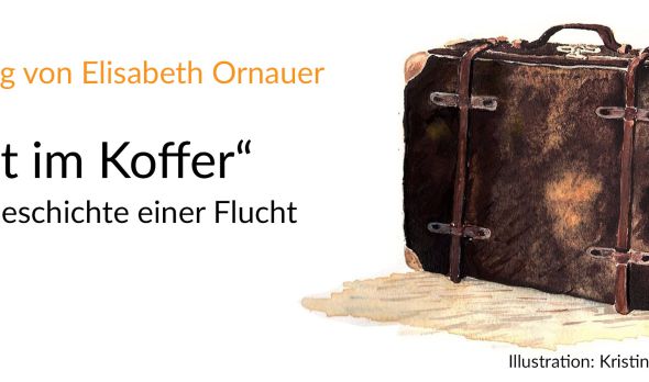 Heimat im Koffer, Illustration: Kirstin Loras/wortweit Verlag