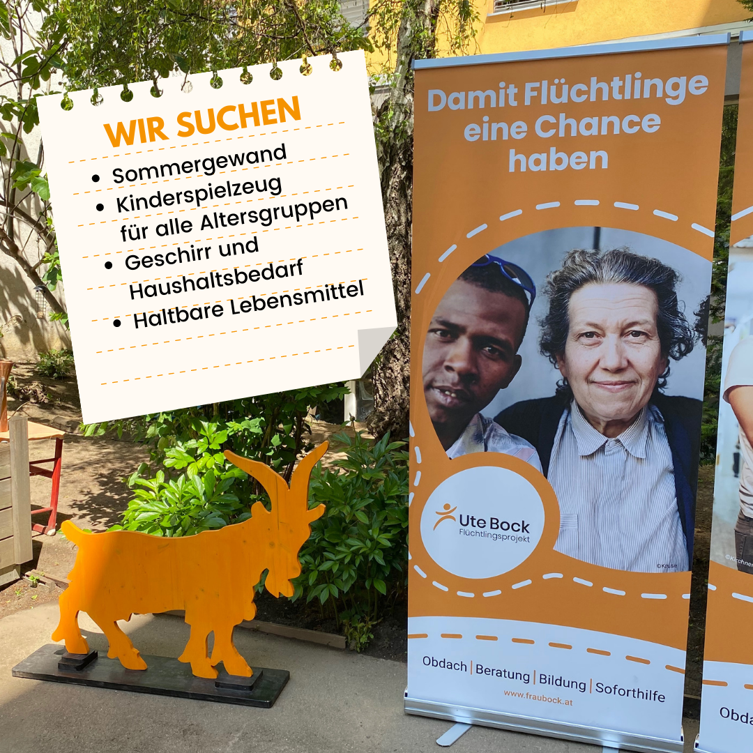 Illustration Bedarf Sachspenden im Verein Ute Bock