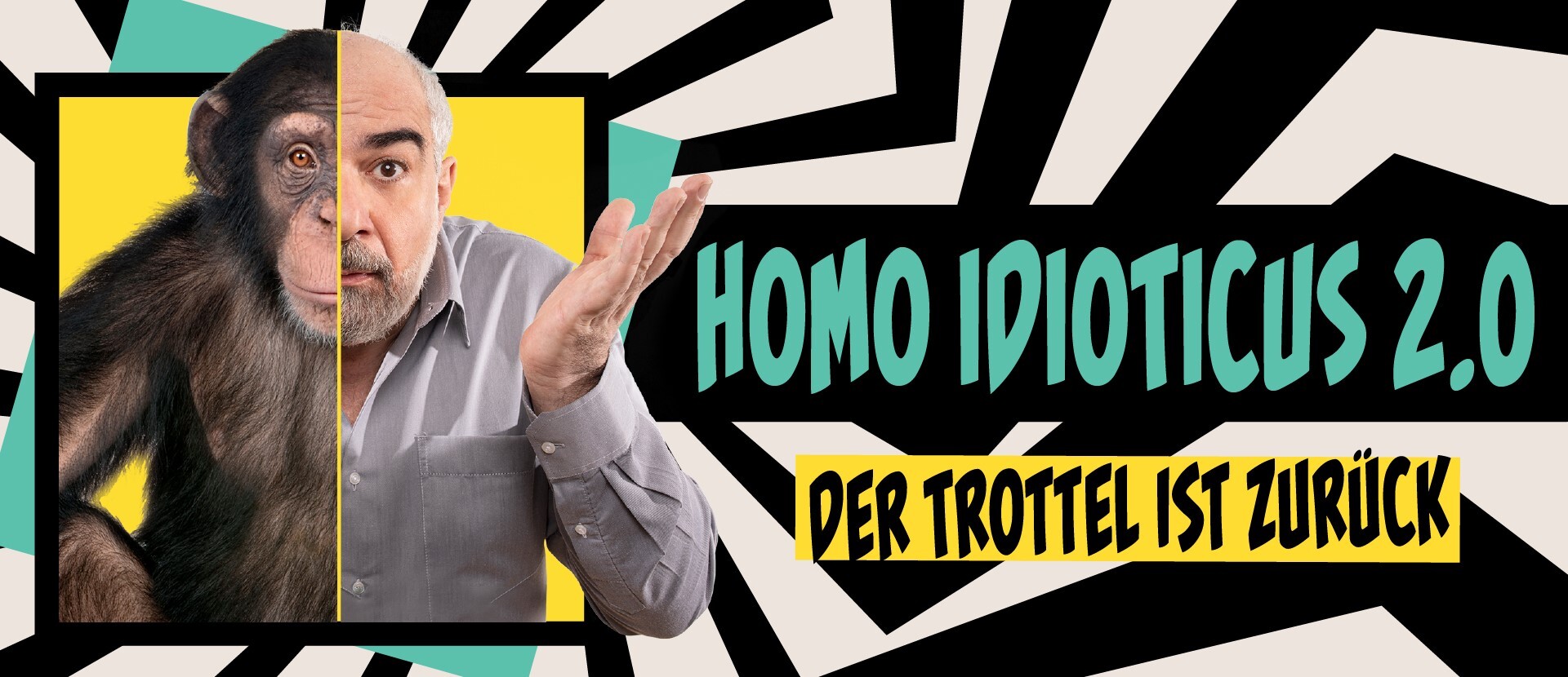 Gelber Hintergrund adrüber in roter Schrift "Kurtl Kreisch"