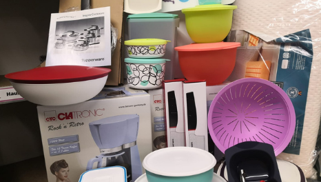 Produktspenden von Tupperware