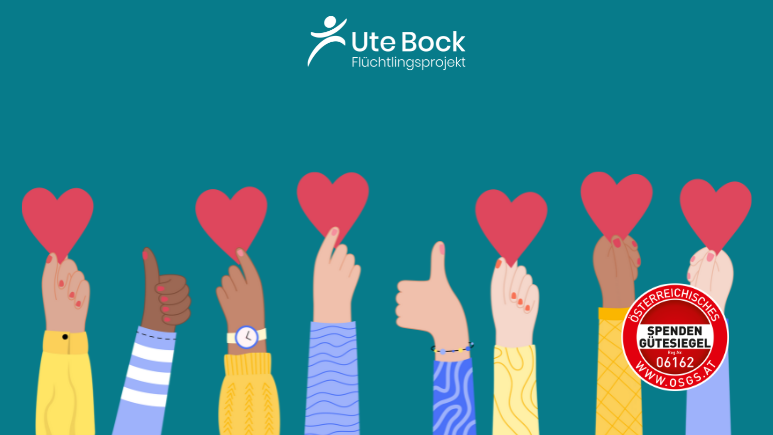 Viele illustrierte Hände halten Herzen