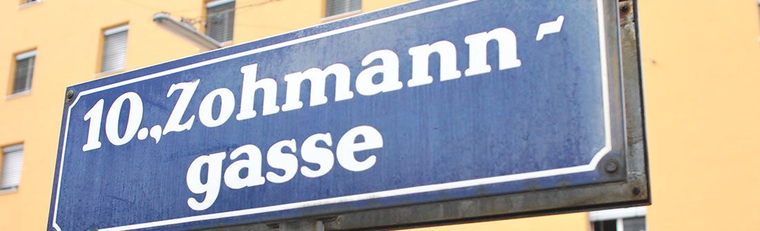 Schild Zohmanngasse