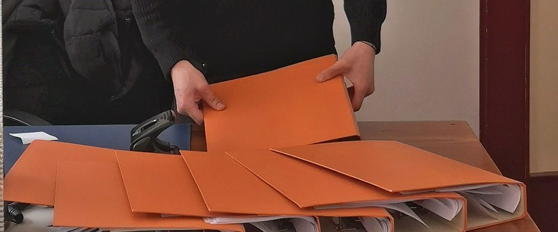 Ordner mit Aufgaben für die Schüler*innen