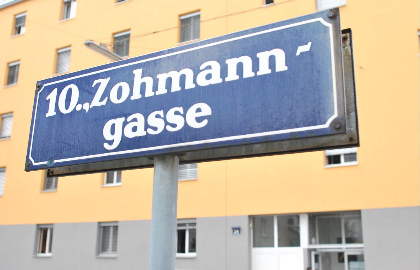 Straßenschild Zohmanngasse