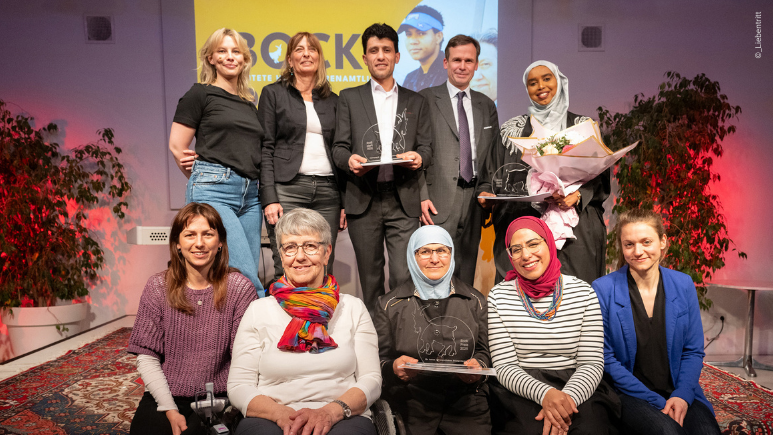 Gewinner*innen & Juryvertreter Bock Preis 2025