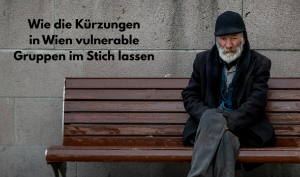 Ältere und Alleinerziehende betroffen von Kürzungen in Wien - älterer Mann auf Parkbank
